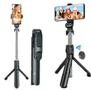 Mini Tripé Bastão Selfie Bluetooth 360° 3 em 1 para Celular