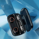 Fone de Ouvido Bluetooth 5.1 com Case LED Digital – À Prova d’Água e Alta Performance