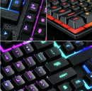 Teclado Gamer Semi-Mecânico RGB LED – Alto Desempenho para PC