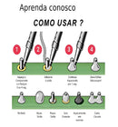 Kit Ferro de Solda 110V ou 220V 40W ou 60W com Estanho
