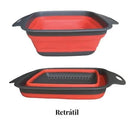 Escorredor Retrátil de Silicone Quadrado – Multiuso para Cozinha