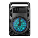 Caixa de Som Bluetooth Portátil com LED, USB, FM e Cartão SD