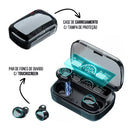 Fone De Ouvido Bluetooth Tws M10 F9 C/ Power Bank Tela Digital
