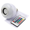 Lâmpada LED com Caixa de Som Bluetooth 12W + Controle Remoto