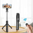 Mini Tripé Bastão Selfie Bluetooth 360° 3 em 1 para Celular