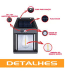 Luminária Solar de Parede com Sensor de Presença 18W
