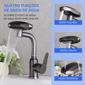 Luxury Line With 4 Jets Bathroom Faucet Countertop Basin With Mixer