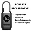 Compressor Calibrador De Ar Digital Portátil Recarregável