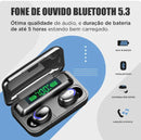 Fone De Ouvido Bluetooth Tws M10 F9 C/ Power Bank Tela Digital