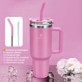 O Copo Térmico Portátil ROMANTIC CROWN 1200ml Inox com Tampa e Canudo