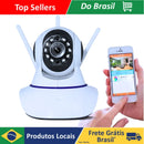 Câmera IP WiFi Wireless 3 Antenas HD – Giro 355° com ONVIF e P2P