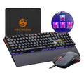 Kit Gamer Teclado Mecânico + Mouse RGB BK-06 – Alta Performance para PC