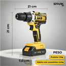 Furadeira/Parafusadeira de Impacto SparkBr AMG-PR01 21V – Kit com 26 Acessórios