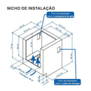 O Fogão de Embutir 4 Bocas Venax Gaudi Prisma Vitreo BL