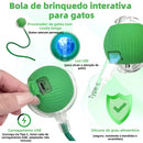 Brinquedo Automático para Gatos – Bola Interativa com Sensor de Movimento e Cauda Recarregável
