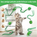 Brinquedo Automático para Gatos – Bola Interativa com Sensor de Movimento e Cauda Recarregável