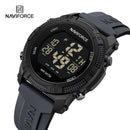 NRelógio Masculino Digital LCD Esportivo 50M à Prova d’Água Silicone –aviforce