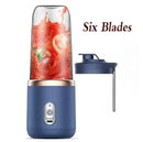 Liquidificador Portátil USB 6 Lâminas – Mini Mixer para Sucos, Vitaminas e Shakes