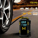 Mini Compressor + Auxiliar de Partida 2 em 1 12V – Potência e Segurança em Qualquer Situação!