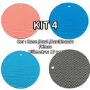 Kit 4 Protetores de Panela em Silicone 17cm – Base Antiderrapante e Resistente ao Calor