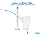 Mixer de Mão Elgin 200W Compacto Branco – Praticidade na Cozinha