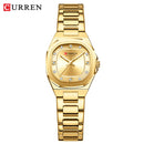 Relógio Feminino Elegante Curren – Aço Inoxidável, Quartz, à Prova d’Água