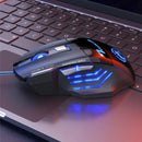 Mouse Gamer com Fio LED RGB USB – Ergonômico e Silencioso para PC e Notebook
