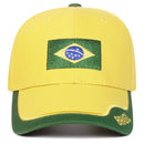 Boné Unissex Bordado Bandeira do Brasil – Ajustável e Confortável