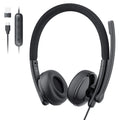 Headset com Fio USB EMEET Wired Headset com Microfone – Cancelamento de Ruído ENC para Escritório