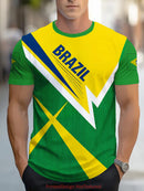 2026 Mens Brazil Soccer Jersey Football TShirt Short Sleeve Athletic Sportswear Fan Top Summer Te
