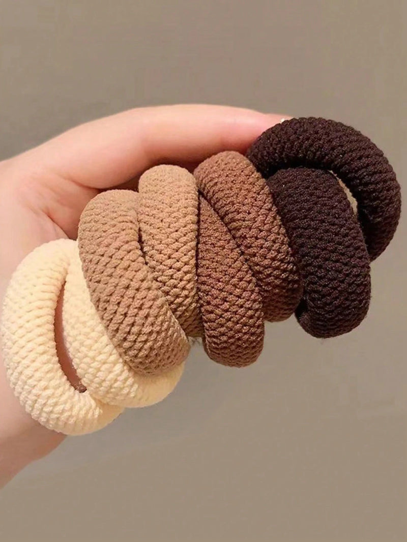 Kit de Elásticos de Cabelo Coloridos – Alta Elasticidade e Conforto