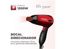 Secador de Cabelo Mondial Max Travel SC-10 Vermelho – Bivolt | Compacto e Ideal para Viagem