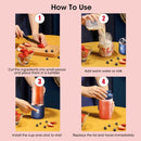Liquidificador Portátil USB 6 Lâminas – Mini Mixer para Sucos, Vitaminas e Shakes