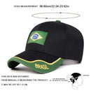 Boné Unissex Bordado Bandeira do Brasil – Ajustável e Confortável
