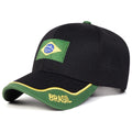 Boné Unissex Bordado Bandeira do Brasil – Ajustável e Confortável