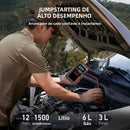 Mini Compressor + Auxiliar de Partida 2 em 1 12V – Potência e Segurança em Qualquer Situação!