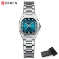 Relógio Feminino Elegante Curren – Aço Inoxidável, Quartz, à Prova d’Água