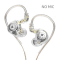 Fone de Ouvido KZ EDX PRO HiFi Bass In-Ear com Microfone