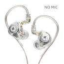 Fone de Ouvido KZ EDX PRO HiFi Bass In-Ear com Microfone