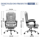 Cadeira de Escritório Executiva Python Fly Presidential Desk Chair – Ergonômica com Apoio Lombar e Ajuste de Altura