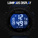 NRelógio Masculino Digital LCD Esportivo 50M à Prova d’Água Silicone –aviforce