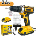 Kit de Ferramentas Elétricas 26V com 47 Peças – Completo com Maleta | Potência e Versatilidade