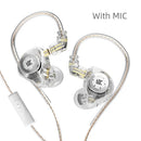 Fone de Ouvido KZ EDX PRO HiFi Bass In-Ear com Microfone