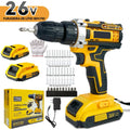 Kit de Ferramentas Elétricas 26V com 47 Peças – Completo com Maleta | Potência e Versatilidade
