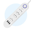 🔌 Torre de Tomadas Retrátil 2 Metros com USB e Filtro de Linha – Padrão Brasil