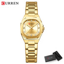 Relógio Feminino Elegante Curren – Aço Inoxidável, Quartz, à Prova d’Água