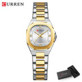 Relógio Feminino Elegante Curren – Aço Inoxidável, Quartz, à Prova d’Água