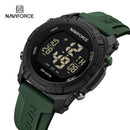 NRelógio Masculino Digital LCD Esportivo 50M à Prova d’Água Silicone –aviforce