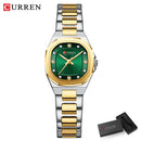 Relógio Feminino Elegante Curren – Aço Inoxidável, Quartz, à Prova d’Água