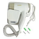 Secador de Cabelo de Parede para Banheiro – 110V com Porta USB